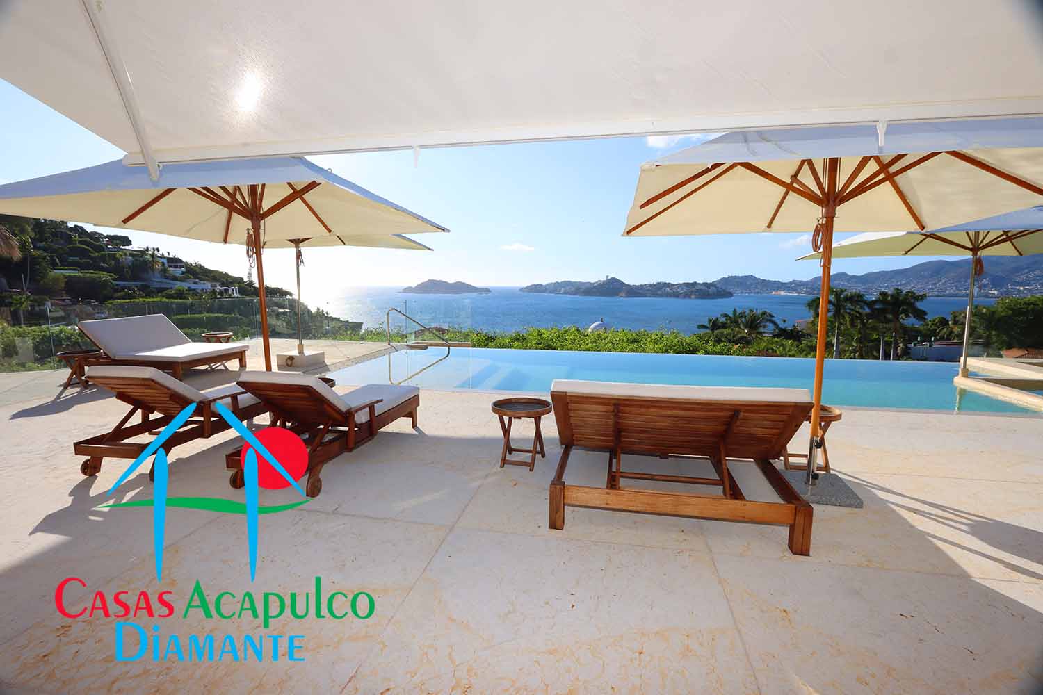 Tres Vistas - Terraza con alberca y palapa 17